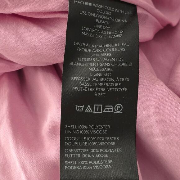NWT Anthropologies BHLDN Amelia Deep-V Satin Maxi Dress Pink formal size XS $220 - Picture 13 of 13